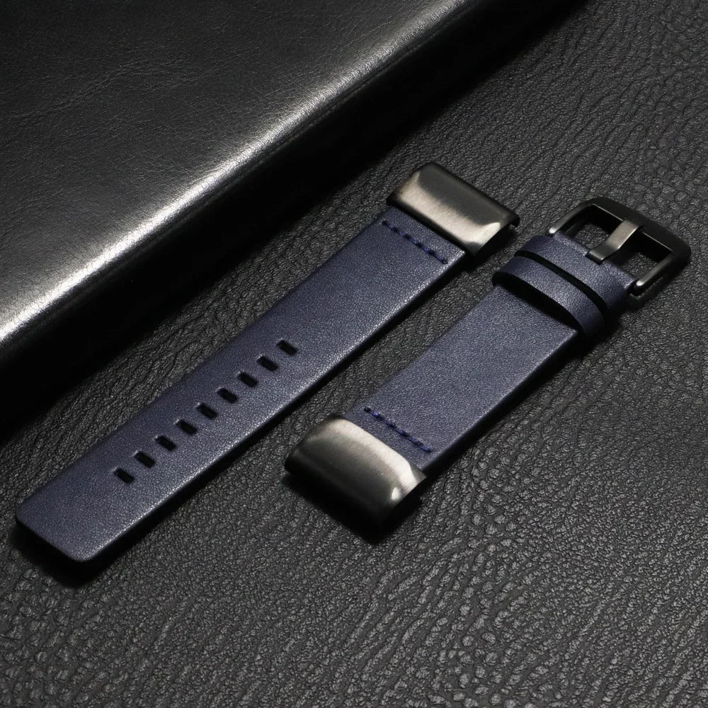 Leren Horlogeband met Snelsluiting 20mm 22mm 26mm Smartwatch Polsband Unisex Bruin Zwart Blauw Verstelbaar