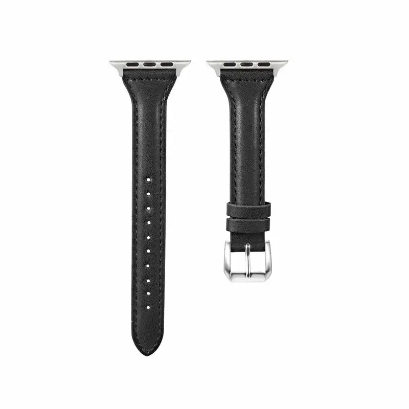 Leren Horlogebandje Smartwatch Universeel Verstelbaar 38-49mm Premium Lederen Polsband Sportief Design