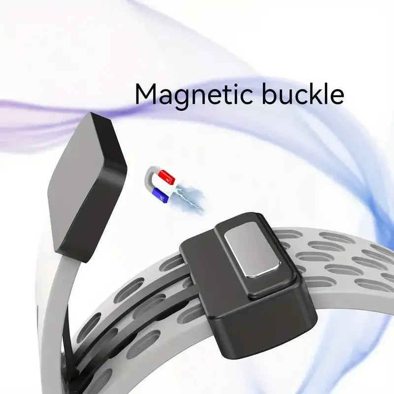 Siliconen Smartwatch Bandje Ademend Magnetisch 38-49mm Verstelbaar Polsband Sport Actief Dagelijks Gebruik