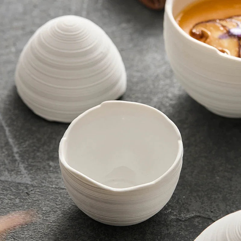 Keramische Eivormige Schaal - Handgemaakt Servies voor Fruit, Desserts en Soepen | Vaatwasserbestendig