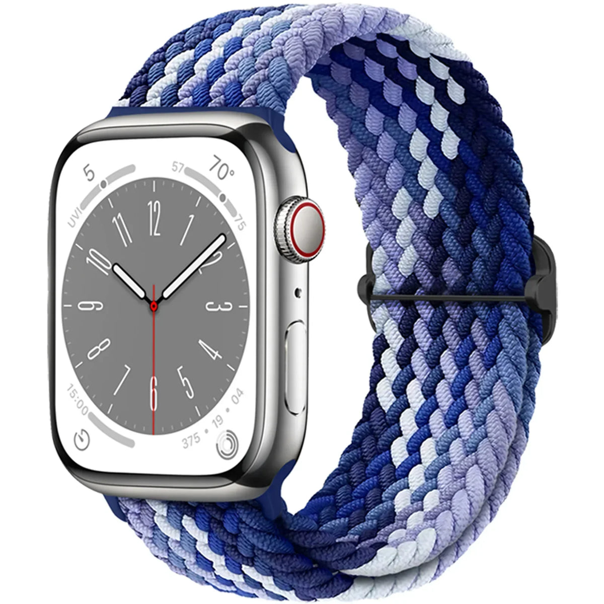 Elastische Gevlochten Smartwatch Bandje Nylon 38mm-49mm Verstelbaar Ademend Sportband voor Apple Watch