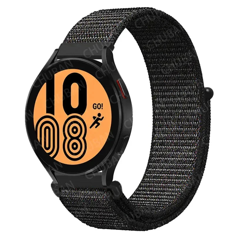 Nylon Sportband Smartwatch 20mm 22mm Ademend Lichtgewicht Loop Polsband Verstelbaar Training Fitness