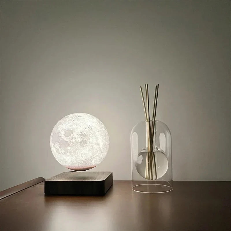Glazen Aromaverspreider met Houten Houder 17 cm Hoog - Elegante Geurverspreider voor Essentiële Oliën - Scandinavisch Interieur Accessoire