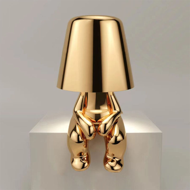 Figuurlamp LED Touch Dimbaar USB Oplaadbaar Goud Zilver Sfeerverlichting Woonkamer Slaapkamer Bureau Decoratielamp Cadeau
