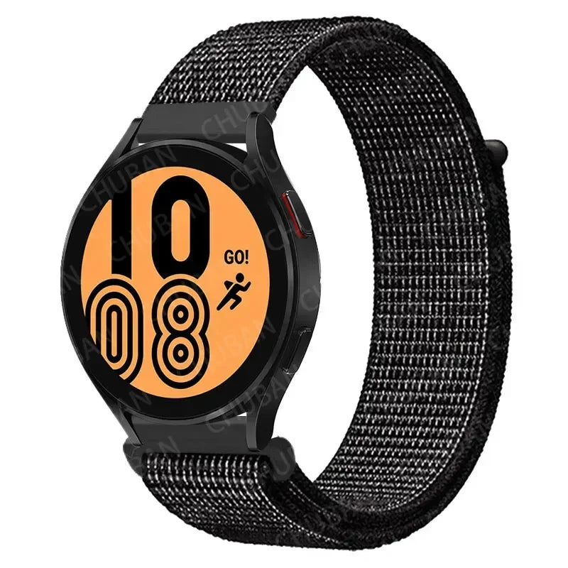 Nylon Sportband Smartwatch 20mm 22mm Ademend Lichtgewicht Loop Polsband Verstelbaar Training Fitness