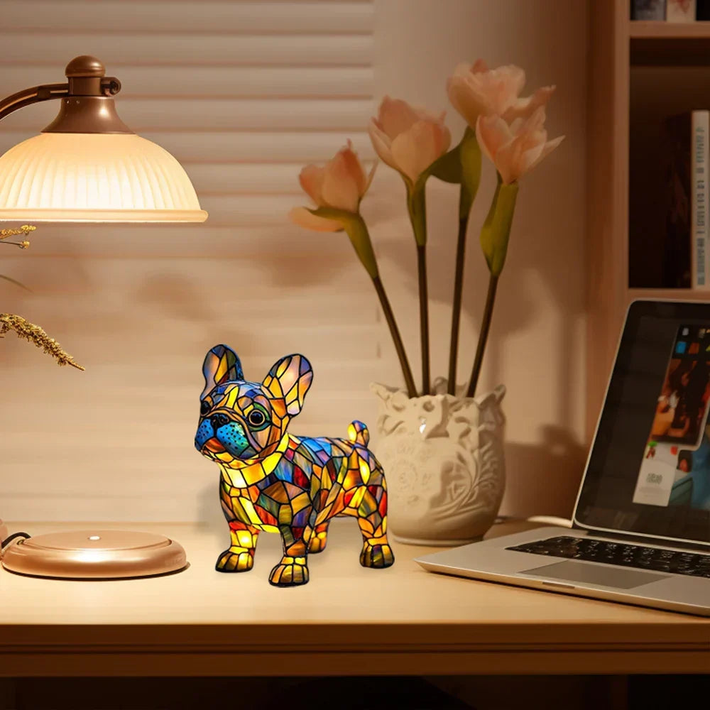 Decoratieve Hondenlamp met Uniek Motief - Sfeerverlichting voor Hondliefhebbers