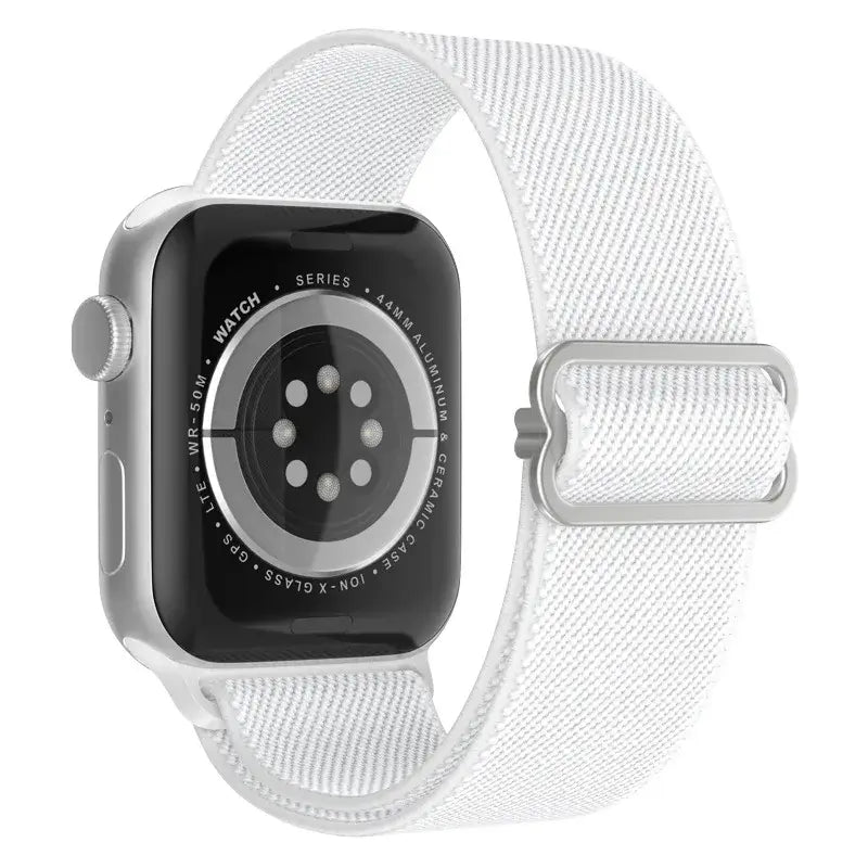 Elastische Nylon Smartwatchband Verwisselbaar Polsbandje Comfortabel Duurzaam Design Sportief Actief