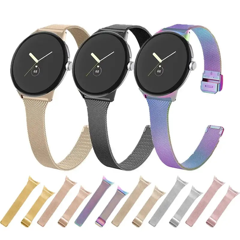 RVS Smartwatch Polsband voor Google Pixel - Stijlvol Metalen Horloge Bandje Verstelbaar Comfortabel Elegant