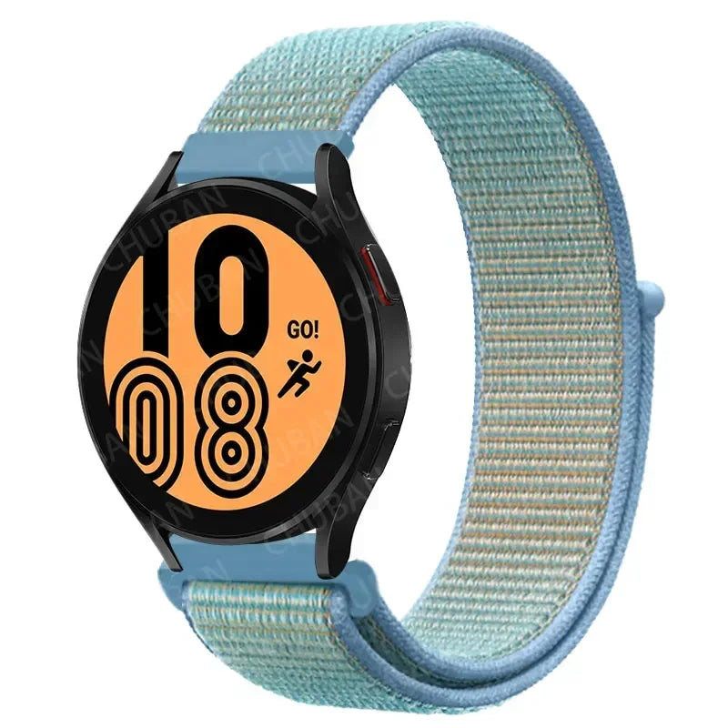 Nylon Sportband Smartwatch 20mm 22mm Ademend Lichtgewicht Loop Polsband Verstelbaar Training Fitness