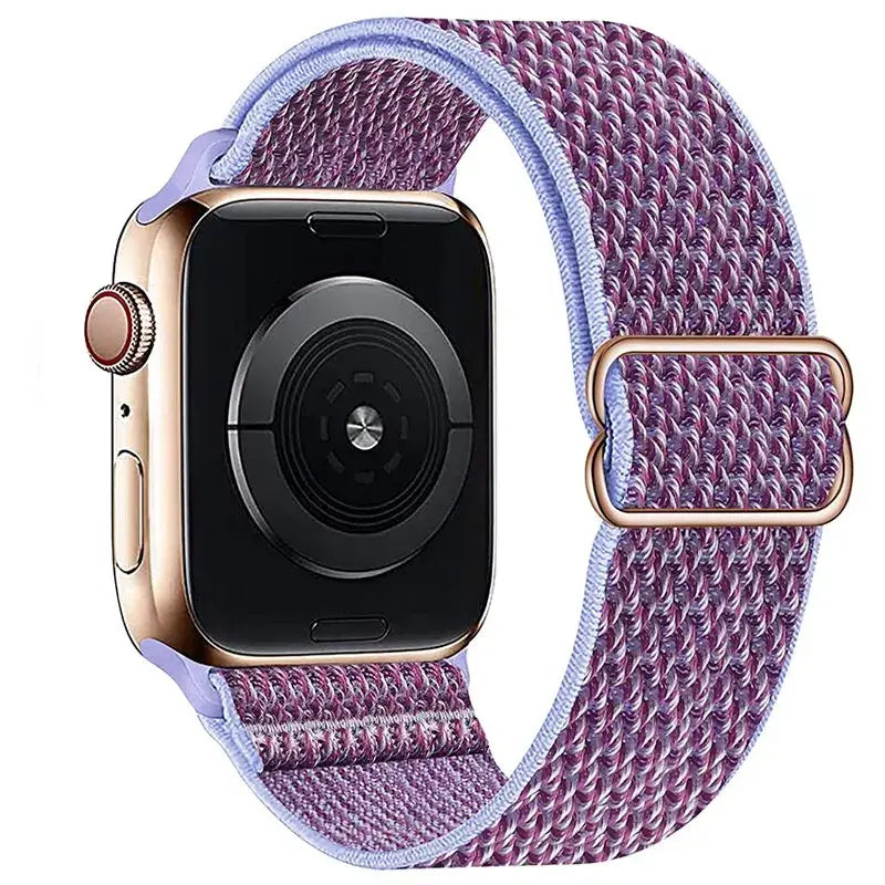 Elastische Nylon Smartwatchband Verwisselbaar Polsbandje Comfortabel Duurzaam Design Sportief Actief