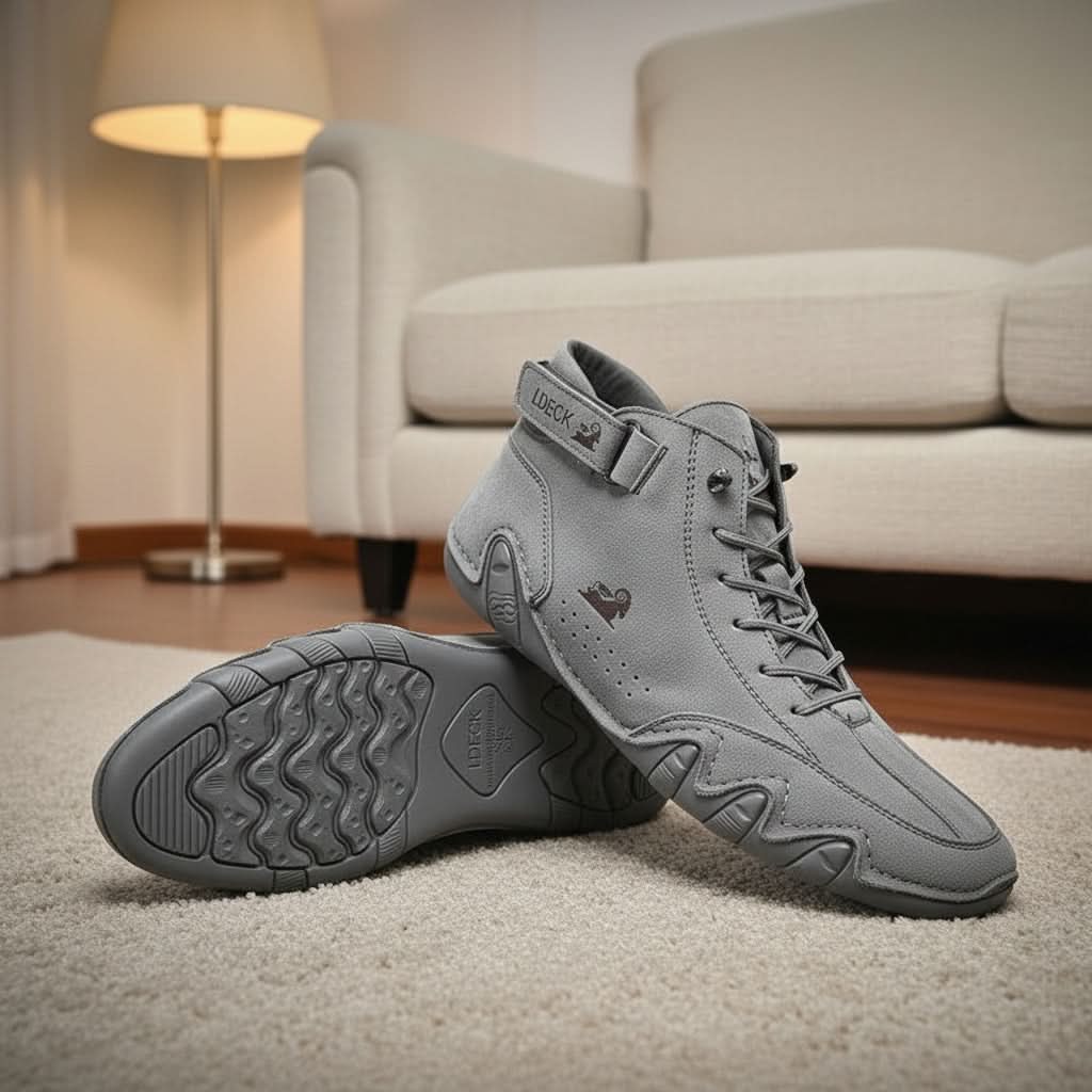Waterafstotende Leren Wandelschoenen Dames Heren Ademend Antislip Outdoor Dagelijks Gebruik Comfort Stevig