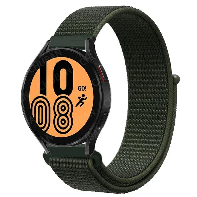 Nylon Sportband Smartwatch 20mm 22mm Ademend Lichtgewicht Loop Polsband Verstelbaar Training Fitness