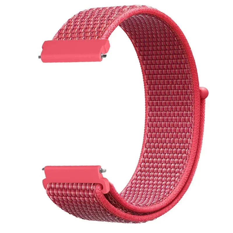 Verstelbare Nylon Sportband voor Smartwatch 20mm 22mm Ademend Polsband Sporthorloge Lichtgewicht Fitness