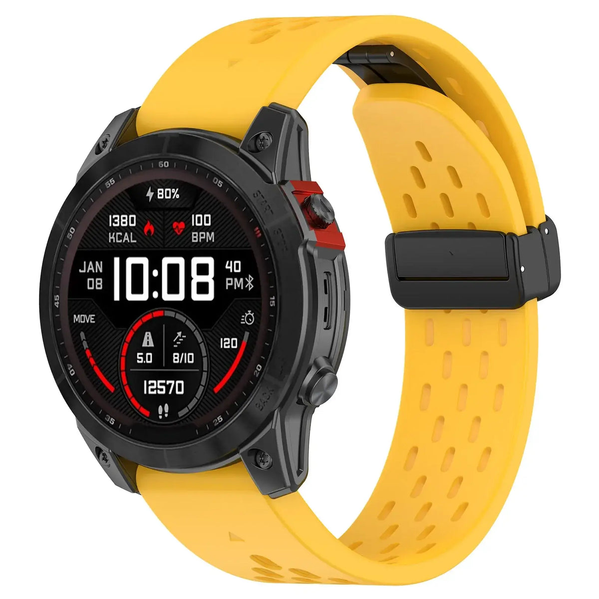 Siliconen Smartwatchband Ademend QuickFit Sport Polsband Vervanging 20mm 22mm 26mm Horloge Accessoire