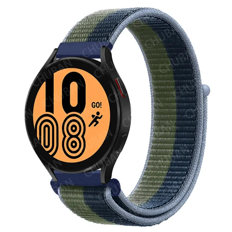 Nylon Sportband Smartwatch 20mm 22mm Ademend Lichtgewicht Loop Polsband Verstelbaar Training Fitness