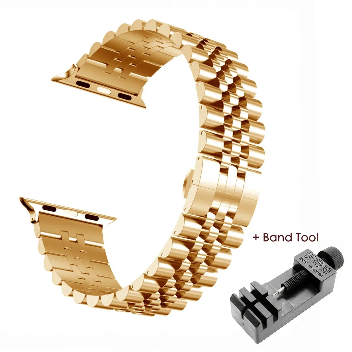 Roestvrijstalen Smartwatch Bandje Verstelbaar Metalen Polsband Universeel Elegant Design Horlogeband