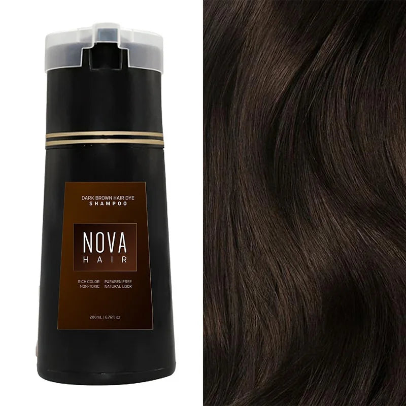 Kleurshampoo 200 ml voor Natuurlijk Uitziend Haar - Snelle Verzorging en Kleur in Één Stap