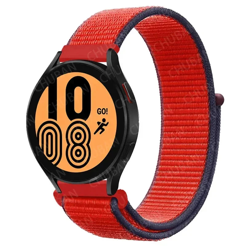 Nylon Sportband Smartwatch 20mm 22mm Ademend Lichtgewicht Loop Polsband Verstelbaar Training Fitness