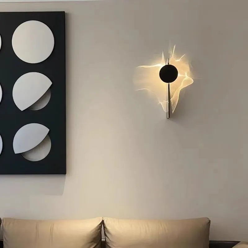 Draaibare Wandlamp met Golvend Design - Modern LED Wandverlichting voor Interieur