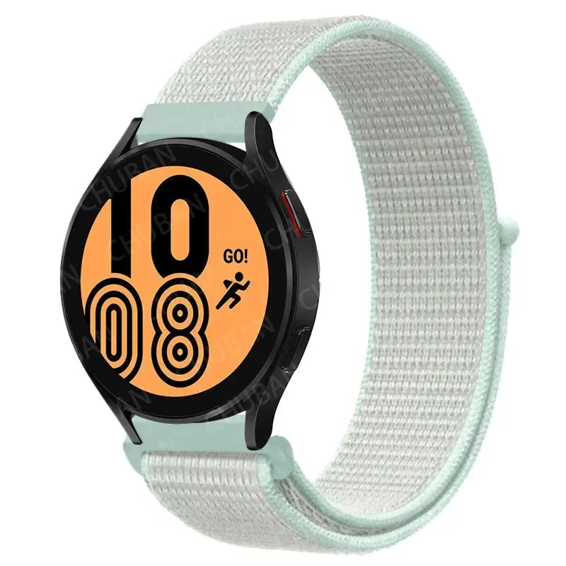 Nylon Sportband Smartwatch 20mm 22mm Ademend Lichtgewicht Loop Polsband Verstelbaar Training Fitness