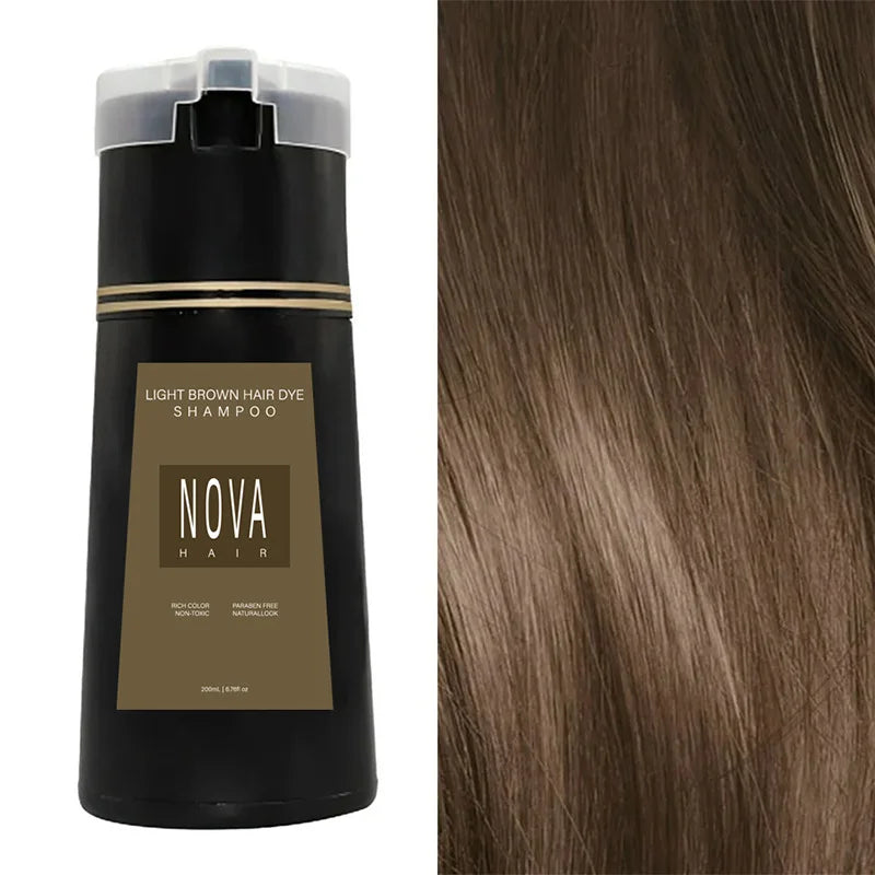 Kleurshampoo 200 ml voor Natuurlijk Uitziend Haar - Snelle Verzorging en Kleur in Één Stap