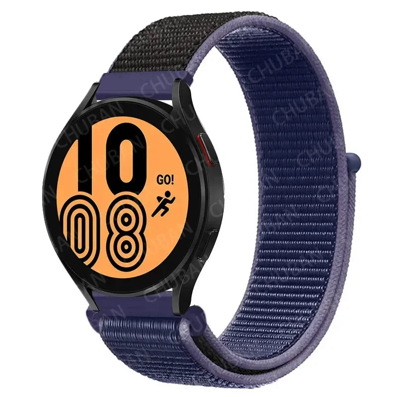 Nylon Sportband Smartwatch 20mm 22mm Ademend Lichtgewicht Loop Polsband Verstelbaar Training Fitness