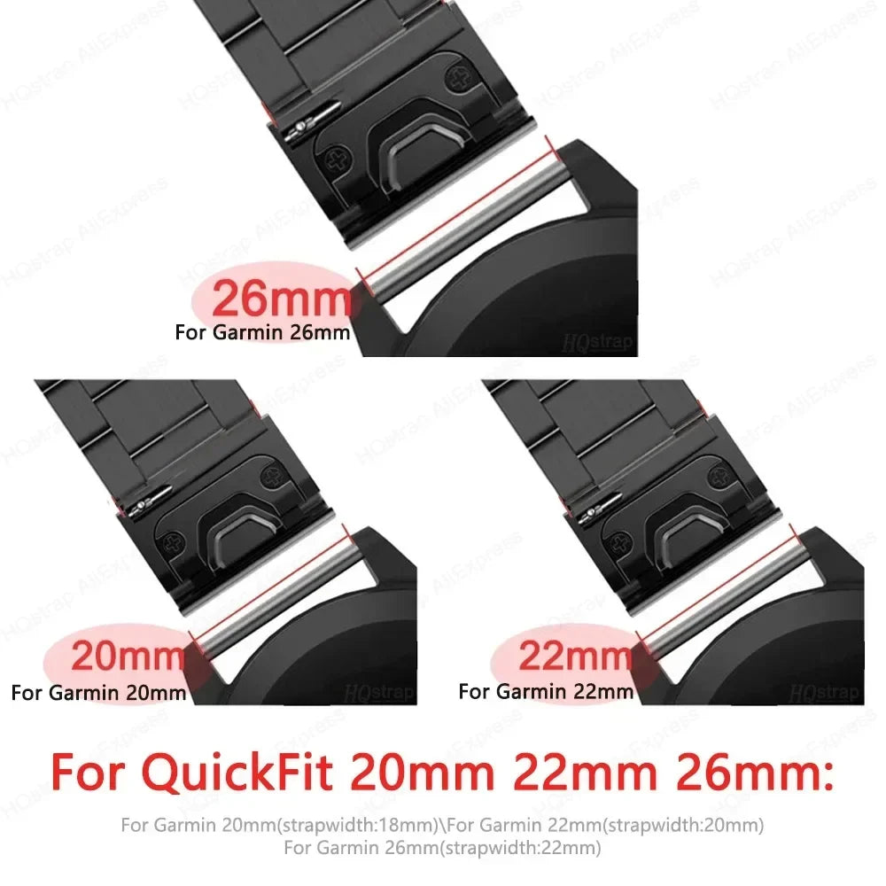 Smartwatch Armband Roestvrij Staal Verstelbaar 20-26mm Metalen Polsband Zilver Zwart Elegante Bandje
