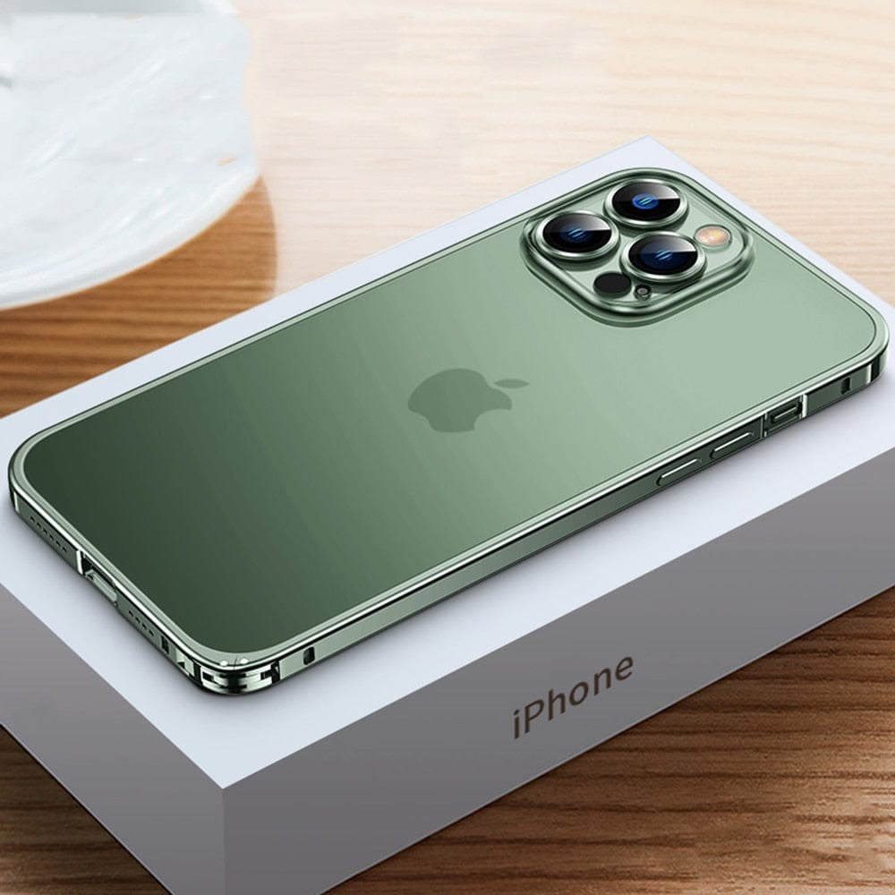 Aluminium iPhone Hoesje Lichtgewicht Bescherming Precisie CNC-Gefreesd Robuust Slank Bumper Case Premium Metalen Telefooncover