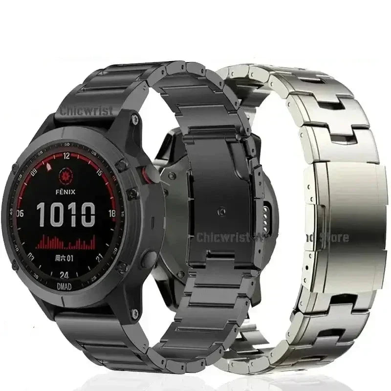 Stalen Horlogeband met Snelsluiting voor Smartwatch 22mm 26mm Verstelbaar Metalen Polsband Universeel