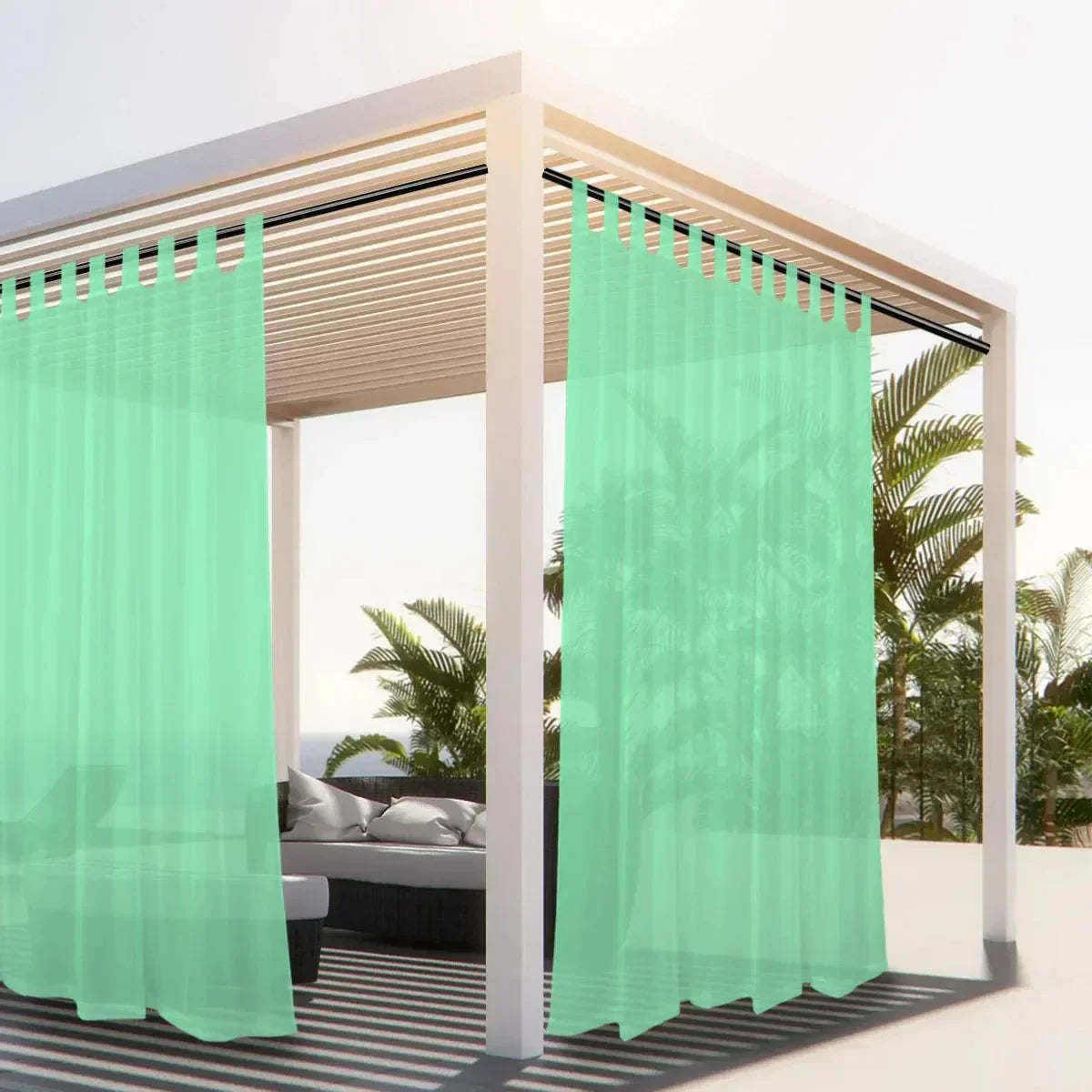 Waterafstotend Terrasgordijn - Lichtdoorlatende Privacybescherming voor Balkon & Pergola