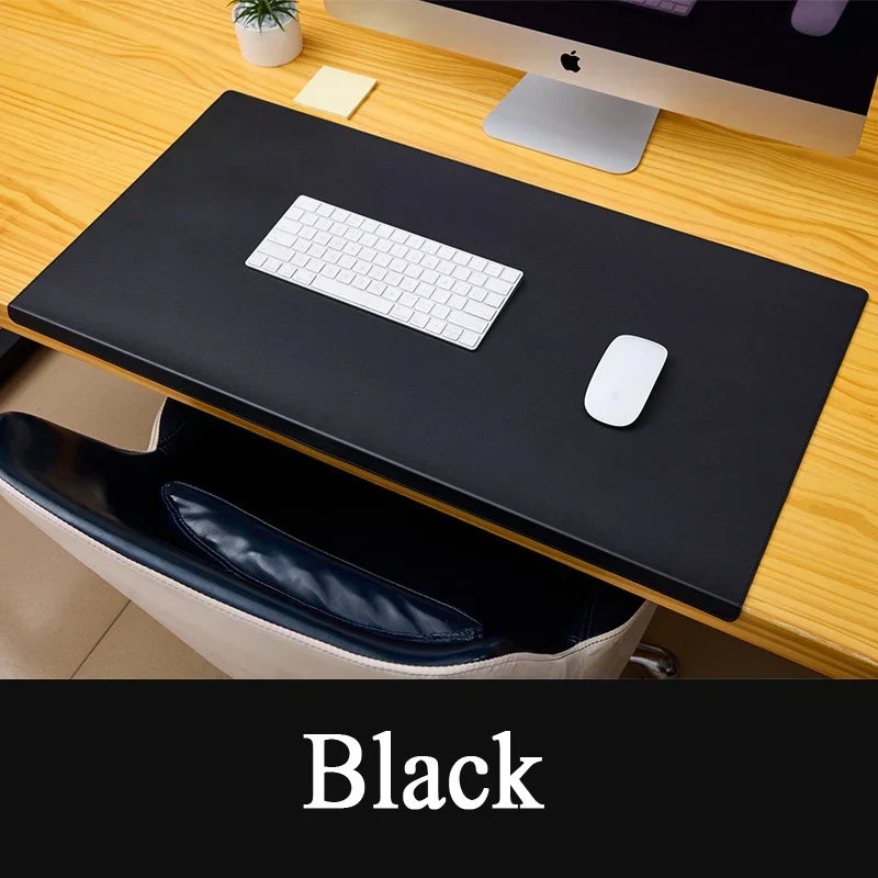 Ergonomische Bureaumat met Polssteun 60-90cm - Antislip Kunstleren Deskpad voor Gaming & Thuiswerken