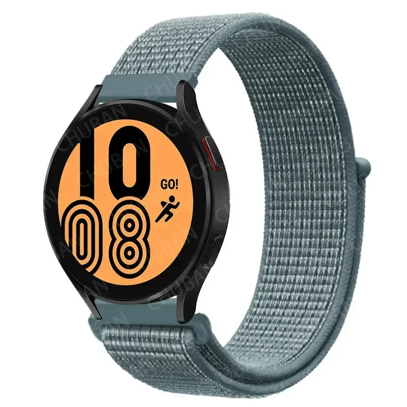Nylon Sportband Smartwatch 20mm 22mm Ademend Lichtgewicht Loop Polsband Verstelbaar Training Fitness