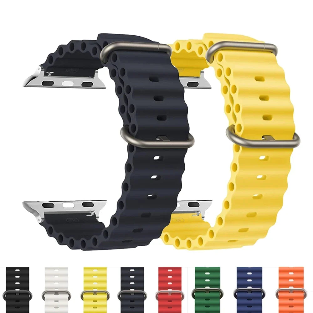 Siliconen Smartwatch Bandje Waterbestendig Ademend Unisex Horlogeband Sportarmband Vervangingsband Polsband