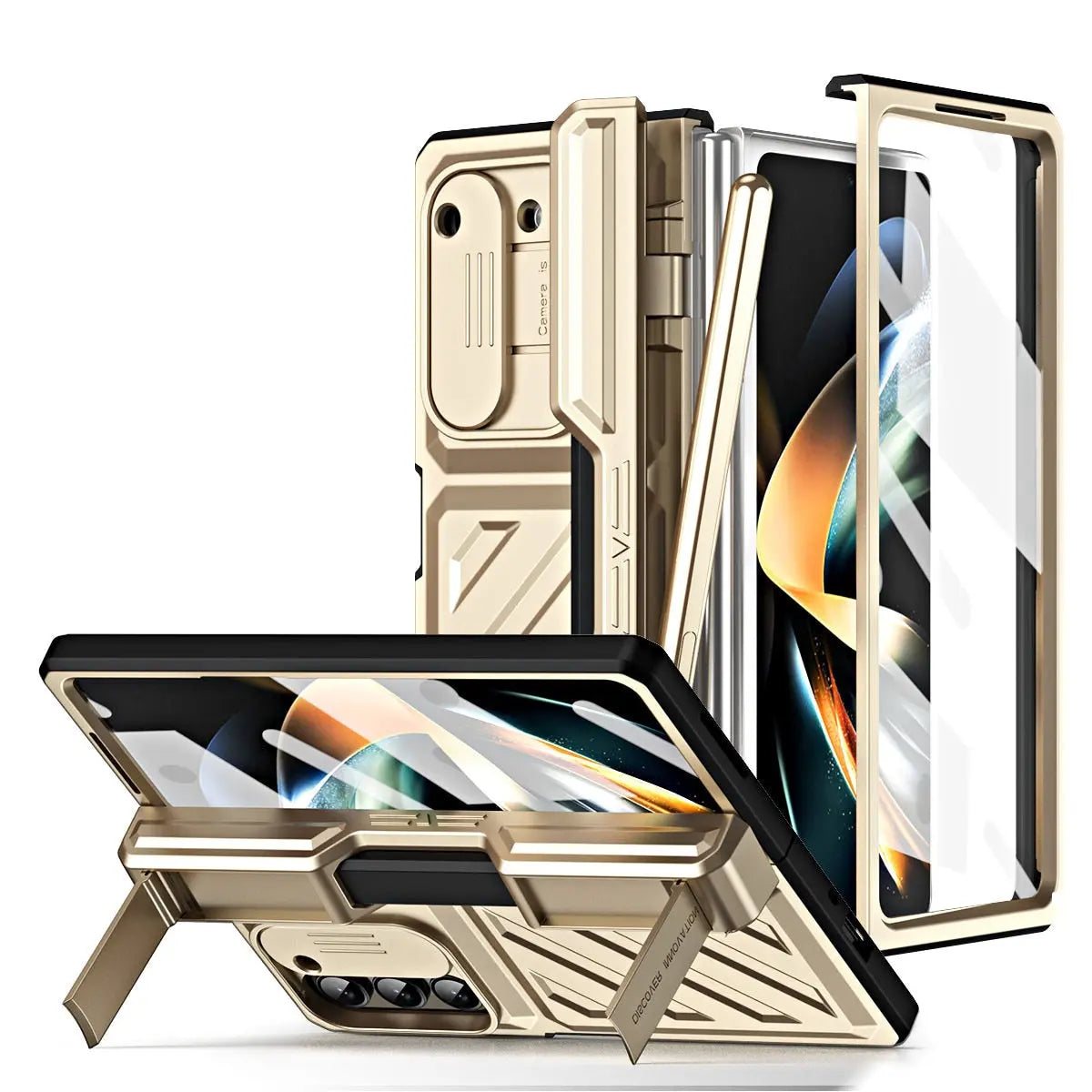 Beschermhoes met Standaard voor Vouwbare Telefoon - Schokbestendig met Schermbescherming en Stijlvol Design