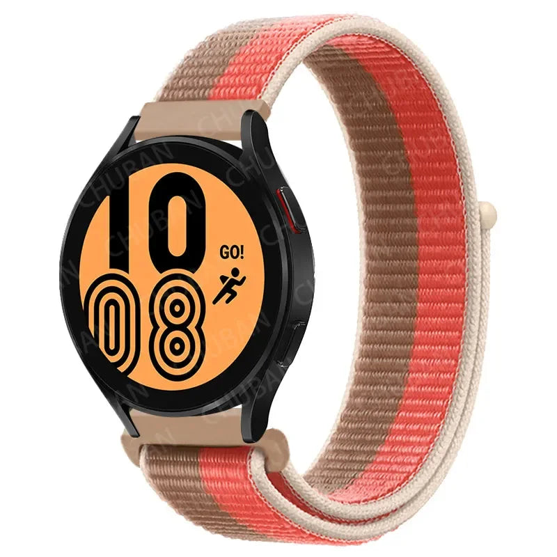Nylon Sportband Smartwatch 20mm 22mm Ademend Lichtgewicht Loop Polsband Verstelbaar Training Fitness