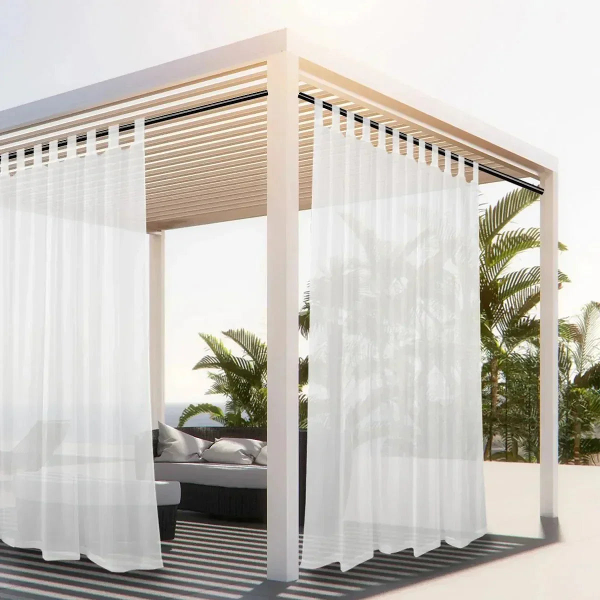 Waterafstotend Terrasgordijn - Lichtdoorlatende Privacybescherming voor Balkon & Pergola