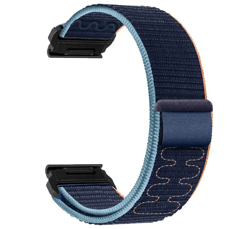 Verstelbare Nylon Sportband voor Smartwatch - Ademend Klittenband Polsbandje 20mm 22mm 26mm Fitnesstracker