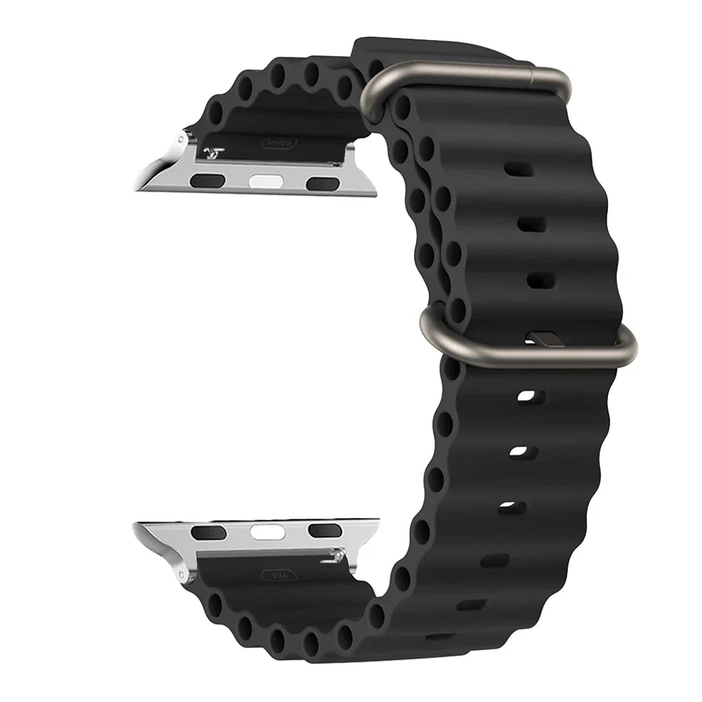 Siliconen Smartwatch Bandje Waterbestendig Ademend Unisex Horlogeband Sportarmband Vervangingsband Polsband