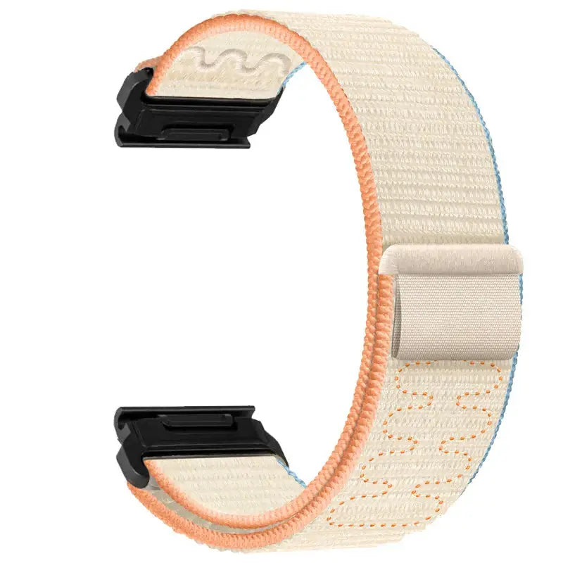 Verstelbare Nylon Sportband voor Smartwatch - Ademend Klittenband Polsbandje 20mm 22mm 26mm Fitnesstracker