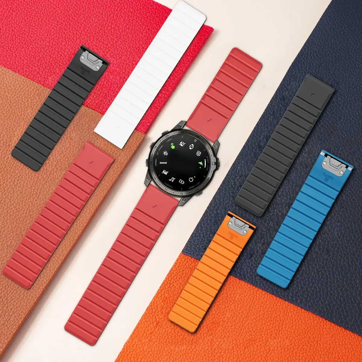 Siliconen Smartwatch Bandje met Magnetische Sluiting - Verwisselbare Horlogeband 22mm 26mm Sporthorloge