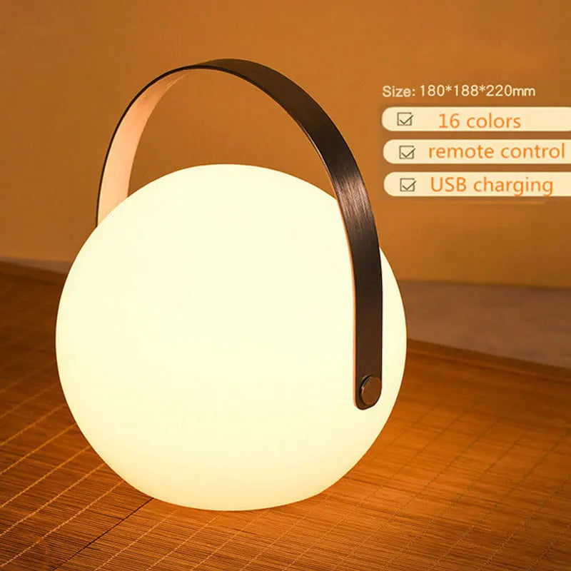 Draadloze Outdoor Lamp Oplaadbaar met Afstandsbediening | 8 Kleuren Dimbaar voor Tuin en Terras