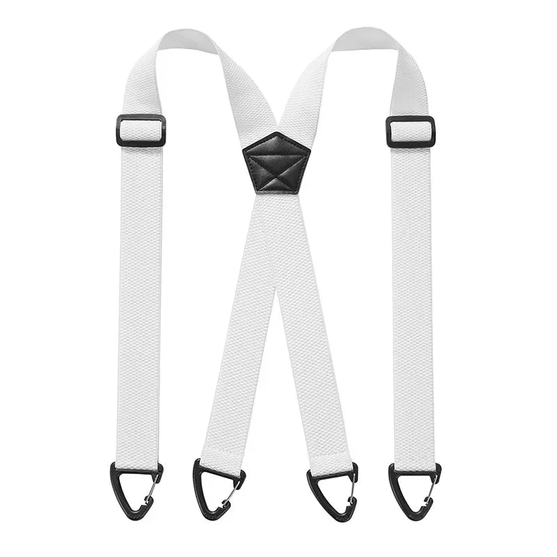 Verstelbare Bretels Heren X-Rug Y-Vorm Elastisch 3,5cm Breed Metalen Clips Werkkleding Casual Formeel