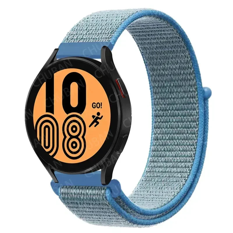 Nylon Sportband Smartwatch 20mm 22mm Ademend Lichtgewicht Loop Polsband Verstelbaar Training Fitness
