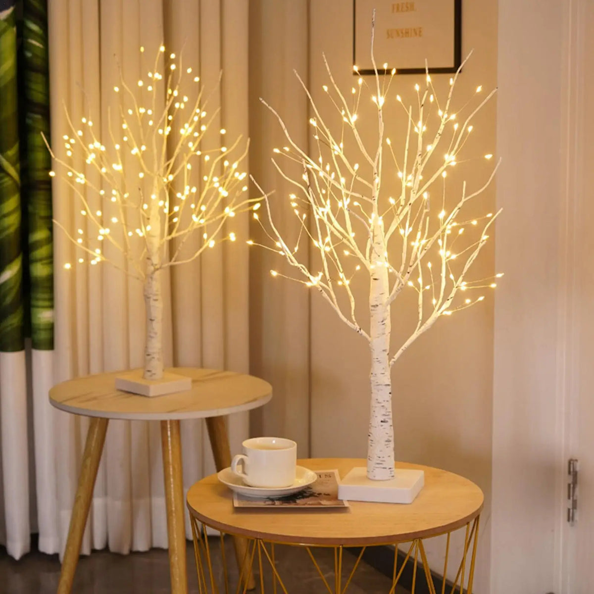 Decoratieve LED Berkenboom 60cm Warm Wit Licht voor Slaapkamer en Woonkamer