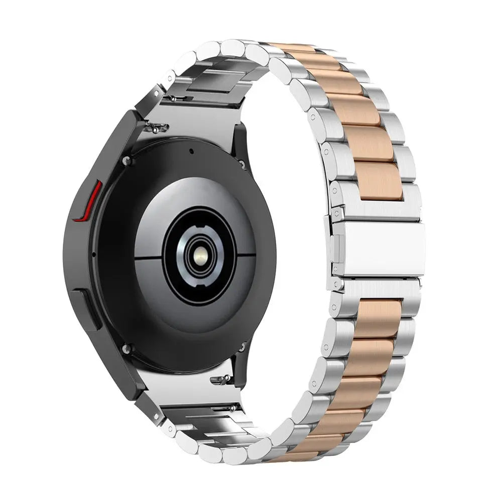 Premium Horlogeband Roestvrij Staal Leder Galaxy Watch 5 40mm 44mm 45mm Pro Verstelbaar Verwisselbaar Polsband