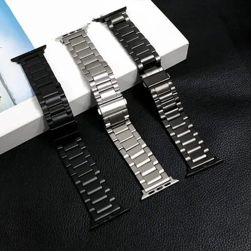 Roestvrij Stalen Smartwatch Bandje Premium Metalen Horlogeband Verstelbaar Polsbandje Stijlvol Elegant