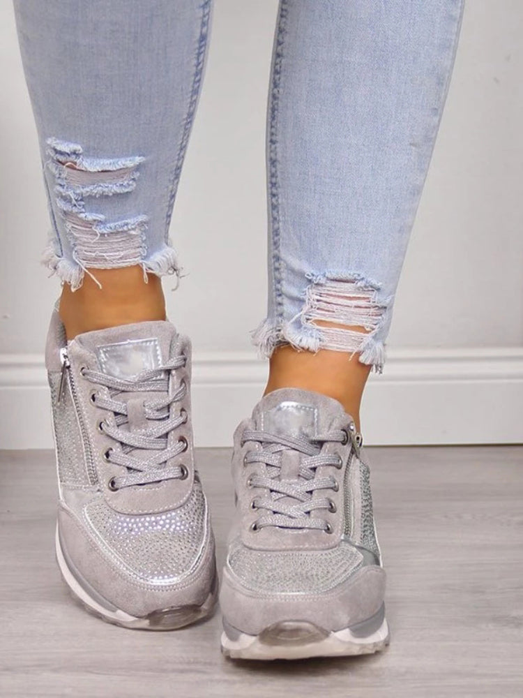 Ergonomische Dames Sneakers met Ademend Mesh en Gewrichtondersteunende Zool voor Dagelijks Comfort en Actief Gebruik