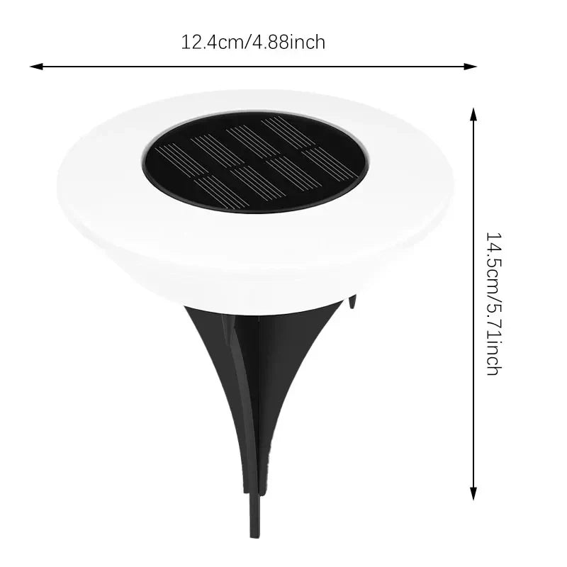 Zonne-energie Tuinverlichting Set van 4 Stuks met Schemersensor Weerbestendig IP65 voor Paden en Opritten