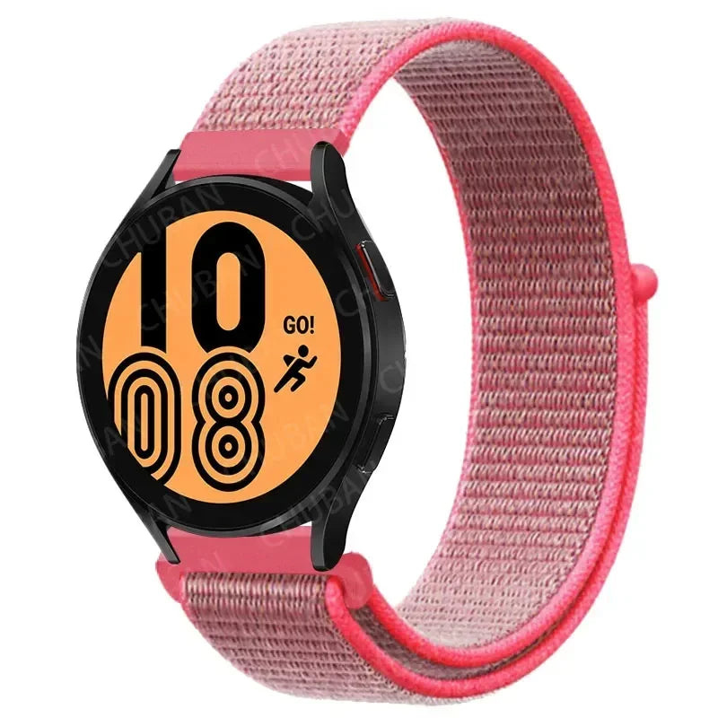Nylon Sportband Smartwatch 20mm 22mm Ademend Lichtgewicht Loop Polsband Verstelbaar Training Fitness