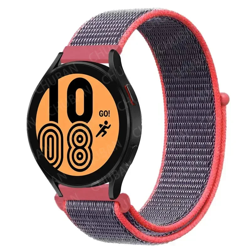 Nylon Sportband Smartwatch 20mm 22mm Ademend Lichtgewicht Loop Polsband Verstelbaar Training Fitness